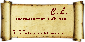 Czechmeiszter Lídia névjegykártya